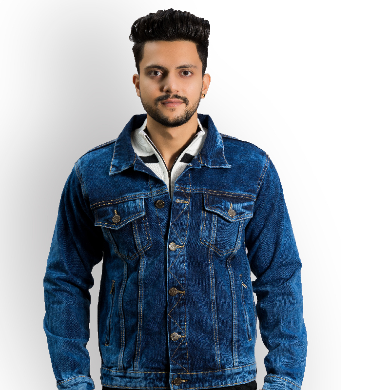 Recorrer Full Sleeve Washed Men’s Denim Jacket - Recorrer