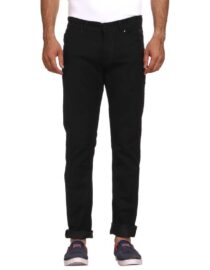 black edited jeans